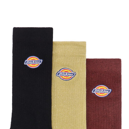 The Dickies Valley Grove socks are authentic ribbed ankle socks with embroidered Dickieslogo on the top. A classic athletic style that come in a pack of three. A fresh pair of summer socks made for all occasions.
