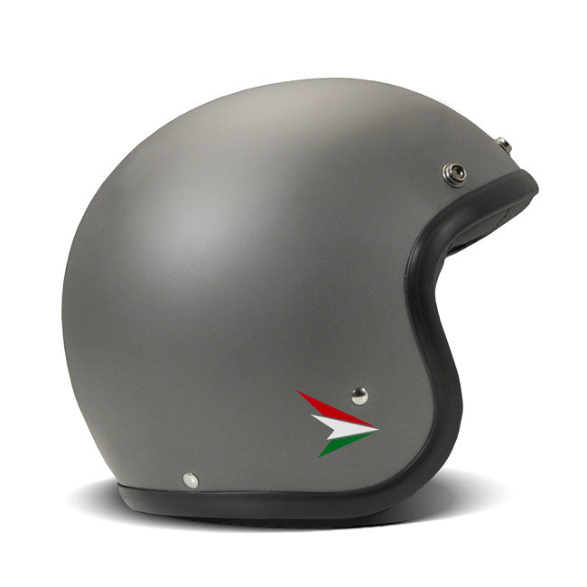 DMD Retro Helm Ita Grey Glasvezel Shell ECE 22.06 Bluetooth Met Visier Snaps En Wasbare Voering Drie Maten