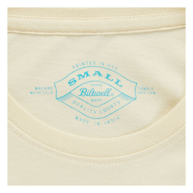 Biltwell Howdy Vrouwen T Shirt Jade Howdy Illustratie Zachte Katoen Pasvorm Met Diepe Ronde Hals