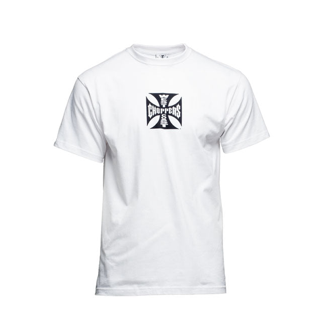 West Coast Choppers WCC OG Classic Cross ATX T Shirt Wit 100% Katoen Silkscreen Logo