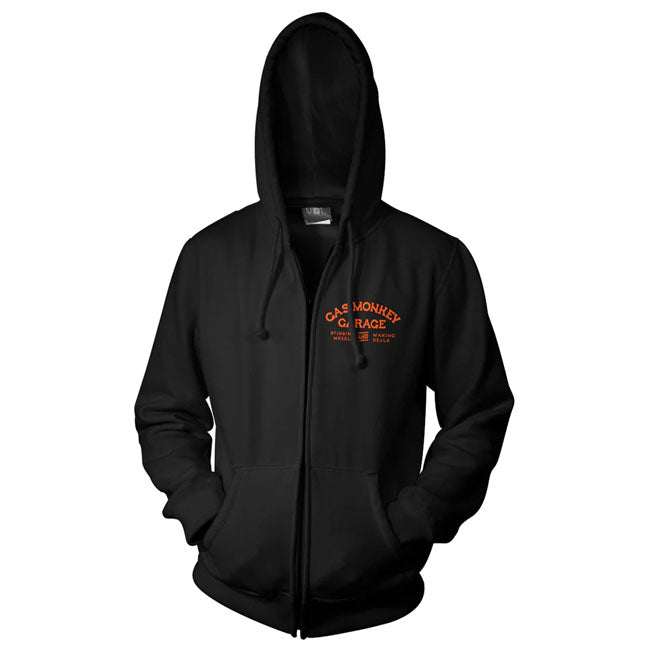 Gas Monkey Garage! Choose your favorite t-shirt; hoodie; tanktop; long sleeve or cap from the legendary Dallas-based garage founded by Richard Rawlings and made famous by their tv show. Blending craftsmanship; rock 'n' roll energy; and Texas grit; Gas Monkey Garage has become a symbol of automotive passion and bold designs. Also their apparel have bold designs; every piece; from rugged t-shirts to stylish hoodies are made from 100% cotton have a nice print on the back or front. Wear the legend. Embrace the 