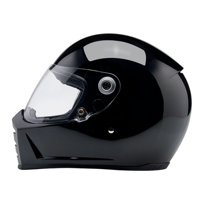 Biltwell Lane Splitter Helm Glanszwart ECE 06 DOT Goedgekeurd Comfortabel Retro Stijl