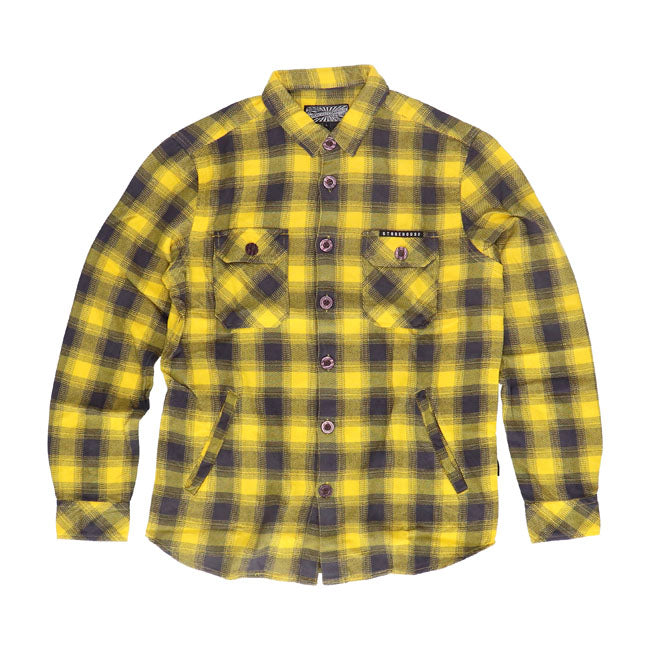 You can call our MCS Worker Flanel shirt classic with a modern twist or urban but cool with a fresh look it is. Made from 100% cotton; brushed and garment washed; regular fit and two chest and side pockets. You can get it in three colors with the Storehouse logo on your chest. We store; you roar!