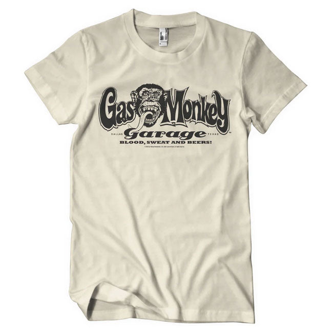 Gas Monkey Garage! Choose your favorite t-shirt; hoodie; tanktop; long sleeve or cap from the legendary Dallas-based garage founded by Richard Rawlings and made famous by their tv show. Blending craftsmanship; rock 'n' roll energy; and Texas grit; Gas Monkey Garage has become a symbol of automotive passion and bold designs. Also their apparel have bold designs; every piece; from rugged t-shirts to stylish hoodies are made from 100% cotton have a nice print on the back or front. Wear the legend. Embrace the 