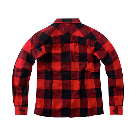 The West Coast Choppers Rigid flannel is made from brushed cotton for that broken-in; soft feel right off the hanger; perfect for everyday wear whether you''re on the move or posted up. Designed with a regular fit that gives room to breathe without losing shape. Details matter; and this flannel delivers; featuring a genuine leather badge on the left chest pocket and a woven WCC tag stitched low on the front placket. Rugged enough for the shop; clean enough for the bar; this one does it all.