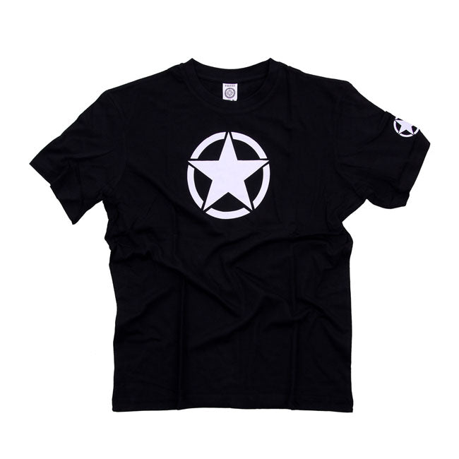 A T-shirt with tapered neck and perfect fit with WWII Military Allied Vehicle Star. Made of 100% cotton.