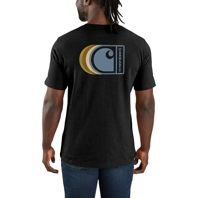 Carhartt Graphic T Shirt Zwart Katoenmix Relaxed Fit