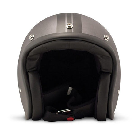 Embrace the fusion of classic style and modern functionality with the DMD Retro helmet; a nod to the iconic 70''s design. This helmet isn''t just a protective gear but a statement piece; crafted for those who dare to stand out. With its ECE 22.06 approved fiberglass shell available in three sizes; it offers a snug fit. The helmet is bluetooth ready; features integrated snaps for visors; and boasts a luxurious; washable lining with Velcro for a custom fit. Secured with a padded chin strap and a reliable Doub