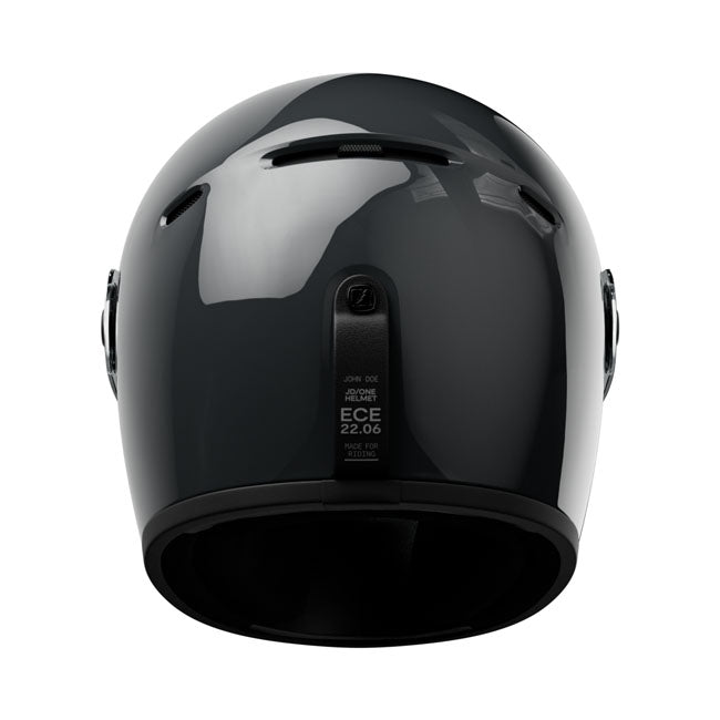 John Doe JD/ONE Signature Helm Zwart Grijs Retro 70s Ontwerp ECE 22.06 DOT Multi Lock
