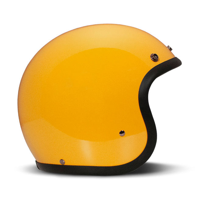 DMD Retro Gele Helm ECE 22.06 Glasvezel Shell Bluetooth Visierklemmen Luxe Voering