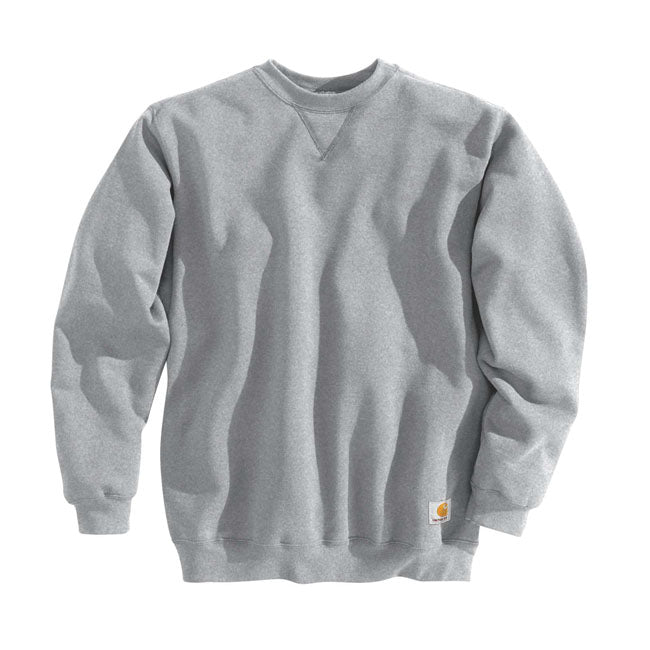 Carhartt Basic Sweatshirt Heathergrijs Katoenblend
