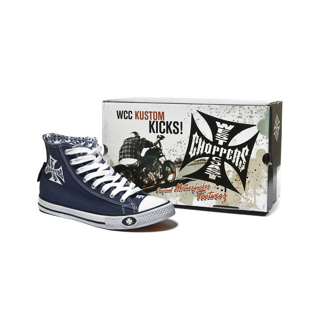 WCC Warrior Hi Tops Navy OG Cross Binnenvoering