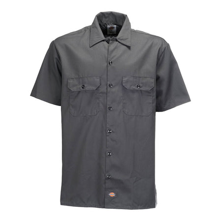 The Dickies short sleeve work shirt is a core Dickies workwear style; part of the Icons range. An authentic relaxed fit button-down work shirt with a straight hem. Made of our signature lightweight poly/cotton blend twill; 65% polyester 35% cotton 5.5 OZ; featuring two button-down chest pockets with pen insert; available in four classic colours. A timeless work inspired shirt that has been deigned to be comfortable; functional and durable.