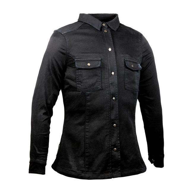 John Doe Motoshirt Dames XTMc Zwart Met CE Certificering AAA EN17092 Voor Stedelijke Streetwear Bescherming