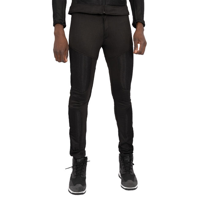 The By City Breeze pant is made of mesh and elastic knit with high resistance to abrasion; offering comfort and flexibility. High comfort thanks the adjustable waist Velcro closures. Fully ventilated and lightweight garments; ideal for warm climates. They include inner pockets designed for protection and have foam hip protectors for greater safety. Hip foam removable "Flexishock" on knees certified EN1621 1:2012 CE Level 2; the pant is approved EN17092 4:2020 A.