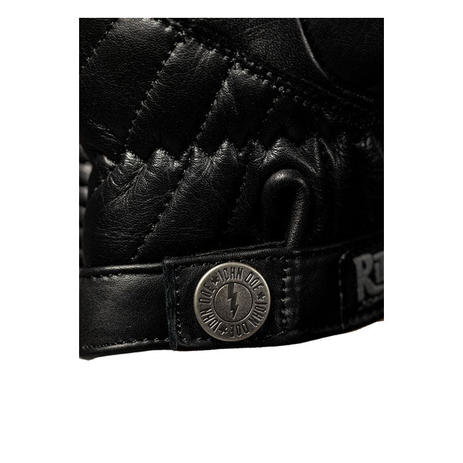 John Doe Durango Handschoenen Zwart Volnerfleer Katoen Twill CE EN13594 Touchscreen Compatibel