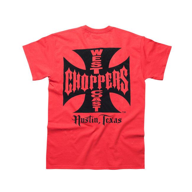 The WCC OG Classic ATX t-shirt embodies the rebellious spirit of West Coast Choppers. Made from 100% premium cotton; it offers a comfortable fit that''s perfect for everyday wear. The iconic OG ATX logo is emblazoned across the chest and in large on the back; letting everyone know you''re not here to follow the rules; you''re here to make your own. Available in several colors; this t-shirt is a must-have for any true rider.