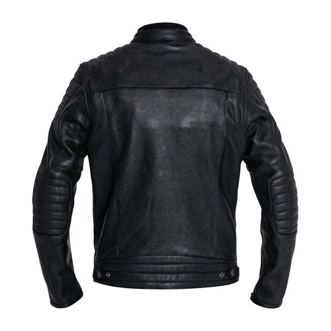 The John Doe Dexter leather jacket is ideal for urban riders. This classical comfort box fit jacket comes with preformed sleeves to improve your riding experience. The important thing is that this AAA-certified leather jacket offers high safety levels in every situation and has protector pockets in the shoulders; elbows and back. Design features include padded shoulders and elbows and a popped collar with press-stud fastening. The cuffs are fitted with semi-automatic YKK zippers. The Dexter jacket also incl