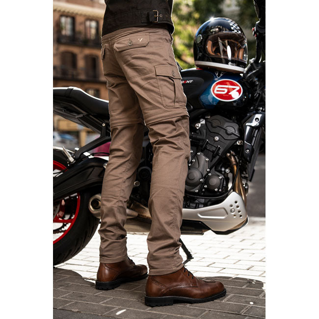 By City Air IV Motorbroek Zandkleur Met Afneembare Pijpen