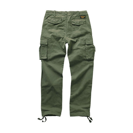 The WCC M-65 cargo pants are probably the best cargo pant WCC have made so far. Made of cotton and spandex to give it extra stretch and comfort while wearing. The pants come with YKK fly zipper; two side pocket with smaller pockets and buttons to close and size adjusters at the waist to get your size right. At the left pocket the WCC branding label and on the right is the Jesse James workwear icon logo embroidered. The pants are perfect for working outside in summer or just as a casual wear item.