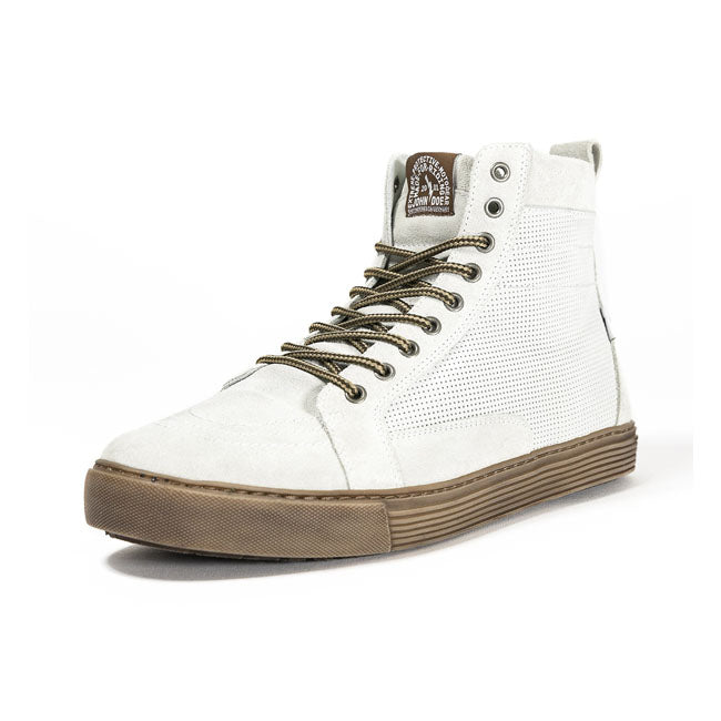 The John Doe Neo XTMr pushes the boundaries in motorcycle sneakers. It looks like a streetwear-style sneaker but the XTM-Fiberr membrane and additional ankle; heel and forefoot reinforcement give you an extremely high level of protection. The tongue is equipped with a water barrier to keep water from washing into the boot; a zipper on the side adds convenience and comfort. Neo XTMr has an oil-resistant; vibration-absorbing non-slip sole to give you additional hold and security on your motorbike. CE certifi