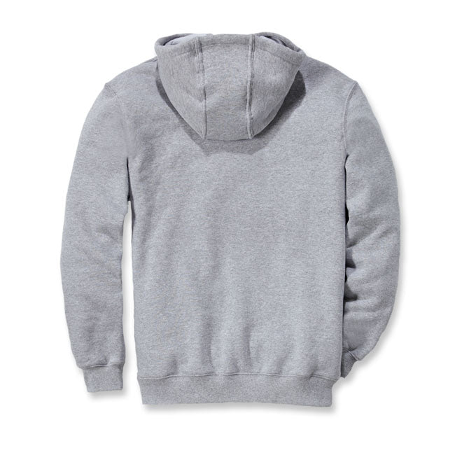 From job site to weekend projects; this Carhartt hoodie offers easy-wearing warmth. Carhartt durability and familiar hoodie comfort mean you can swing a hammer or relax with equal ease. A midweight cotton blend offers everyday versatility. Loose fit Attached three-piece hood with adjustable draw cord Two lower front hand warmer pockets Stretchable; elastane reinforced rib knit cuffs and waistband Carhartt label sewn on pocket Woven 10.5 oz/ydý - 357 gsm Midweight Fleece