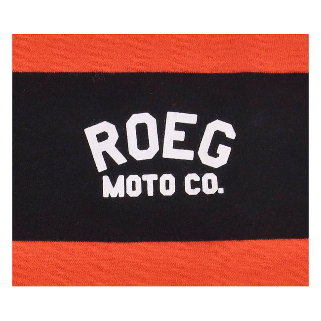 Roeg Ricky Jersey Oranje Zwart Lichtgewicht Franse Terry Katoen Met Thumbholes Voor Rijplezier En Stijl