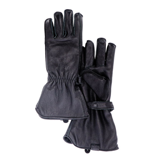 Roeg Jettson Gauntlet Leren Motorrijhandschoenen Koud Weer Lang Schacht Vintage CE EN 13594