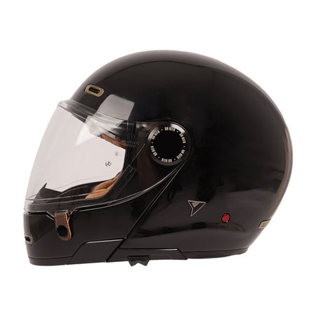 The By City 90 Degrees helmet is the ultimate modular helmet for taking it all on the road in the most stylish way possible. Crafted with a lightweight fiberglass shell and multi-density padding; it ensures optimal protection and comfort for riders. The injected visor provides clear visibility; while ventilation inlets maintain airflow during rides. Its removable and washable interior ensures hygiene and longevity. Equipped with a micrometric closure for secure fastening; the helmet is also Bluetooth-ready;