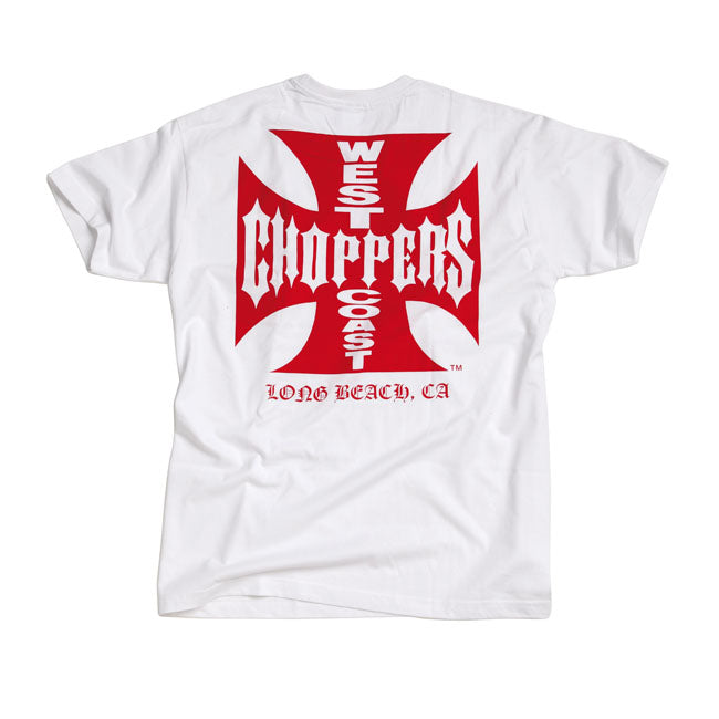 This isn''t just a t-shirt; it''s a piece of history. The WCC OG Classic t-shirt pays homage to the rebellious spirit of West Coast Choppers. Made from 100% premium cotton; it offers a comfortable fit that''s perfect for everyday wear. The iconic OG Cross logo is emblazoned across the chest and in large on the back with Long Beach; letting everyone know you''re not here to follow the rules; you''re here to make your own. Whether you''re on the road or off; this t-shirt is a must-have for any true rider.