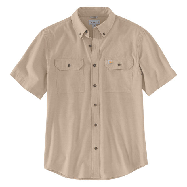 Appearance counts. From the front office to the jobsite and back; this Carhartt chambray work shirt keeps you looking good on the job. It''s prewashed for softness; and the lightweight cotton fabric offers breathable comfort. The original fit gives you plenty of room to move. Loose Fit Button down collar Two chest pockets with flaps and button closure and left chest pocket with pencil opening Two-button adjustable cuffs with extended plackets Folded single stitched clean finished hem Shoulder pleats f