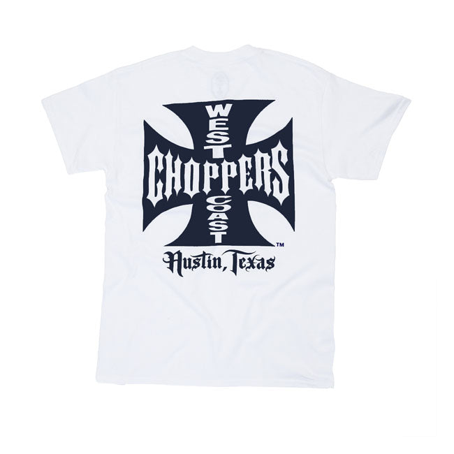 The WCC OG Classic ATX t-shirt embodies the rebellious spirit of West Coast Choppers. Made from 100% premium cotton; it offers a comfortable fit that''s perfect for everyday wear. The iconic OG ATX logo is emblazoned across the chest and in large on the back; letting everyone know you''re not here to follow the rules; you''re here to make your own. Available in several colors; this t-shirt is a must-have for any true rider.