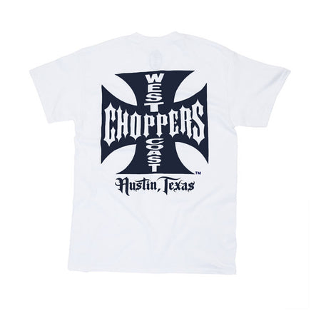 The WCC OG Classic ATX t-shirt embodies the rebellious spirit of West Coast Choppers. Made from 100% premium cotton; it offers a comfortable fit that''s perfect for everyday wear. The iconic OG ATX logo is emblazoned across the chest and in large on the back; letting everyone know you''re not here to follow the rules; you''re here to make your own. Available in several colors; this t-shirt is a must-have for any true rider.