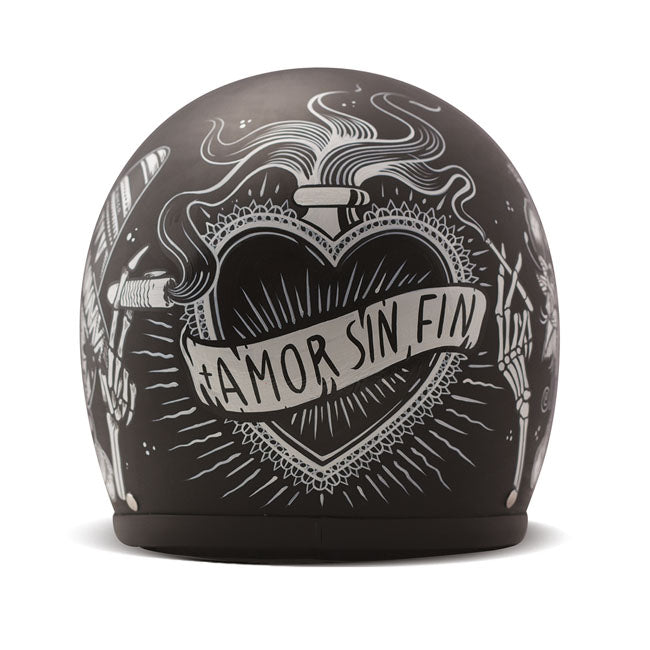 DMD Retro Helm Sin Fin Glasvezel Hardschaal ECE 22.06 Bluetooth Met Visier Snaps Wasbare Voering