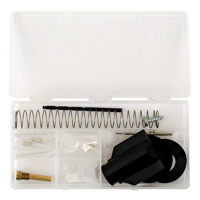 For US models; Stage 1.  Used with stock CV carburetor.  The Thunderslide for Buell has set a benchmark in jet kit design. It incorporates a custom made throttle slide of which the unique profile allows precise control over the slide''s range of movement. It creates a stronger signal; improving fuel atomizing which is essential for a good fuel burn. This provides more power; increased throttle response and improved fuel economy.   **Dynojet product not available to purchase by Dealers located in the UK**