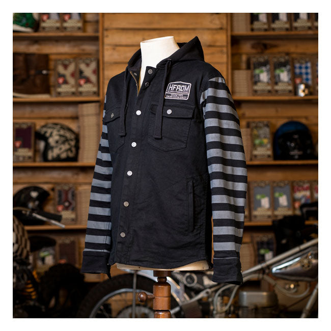 The Holy Freedom full zip sweatshirt with hood is made of 100% cotton 320gr with soft touch treatment. The sweat has an internal windproof membrane across the front; so it will keep you nice and warm in the colder days. Features sturdy double rib wrists; to counteract the flow of air in motion; front kangaroo pockets; contrast stitching on the sides and the Holyfreedomr silicon logo applied on the back.