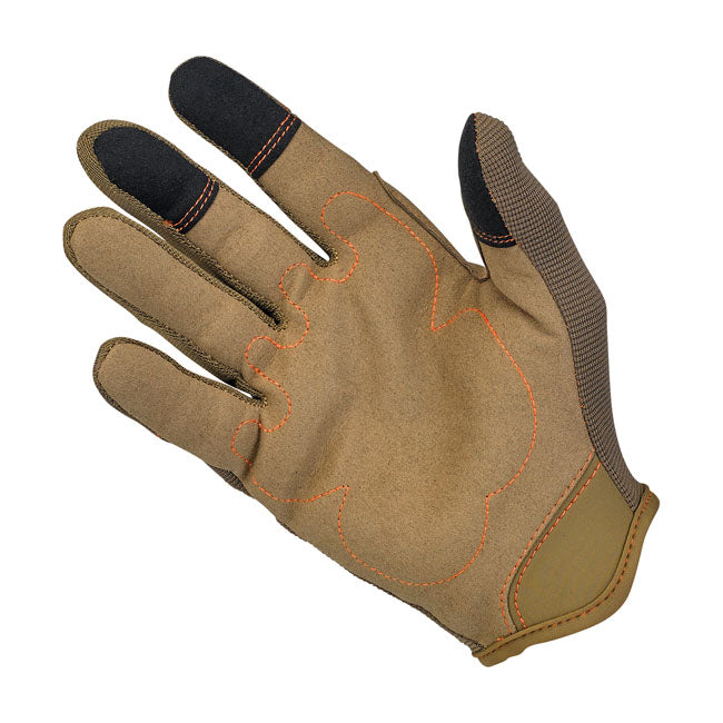 Biltwell Moto Handschoenen Bruin Oranje Ademend Grip