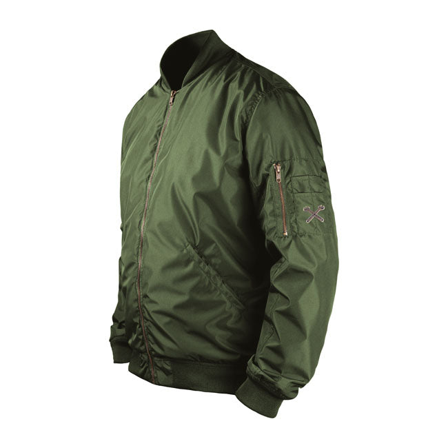John Doe Flight Jacket XTMr Olijfgroen Met XTM Fiberr Voering En Beschermers EN17092 AAA Certificering