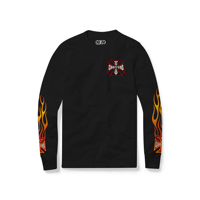 This West Coast Choppers long sleeve and t-shirt is a declaration of independence for those who forge their own path. Crafted from 100% cotton; it offers a comfortable fit that''s perfect for everyday wear. The back features the iconic flaming "Not Doing It Your Way" logo; a nod to the rebellious spirit of West Coast Choppers. Whether you''re on the road or off; this shirt lets the world know you''re not here to follow the rules; you''re here to make your own.