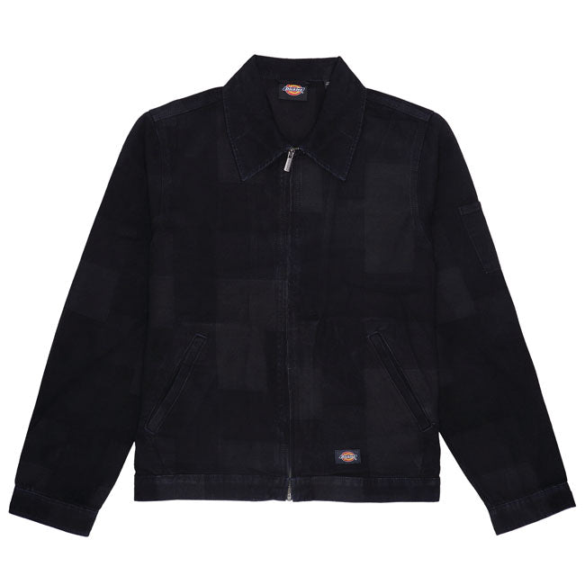 Dickies Jacquard Eisenhower Jas Rinsed 100 Procent Katoen 9,75 Oz Met Voorzakken En Weltzakken
