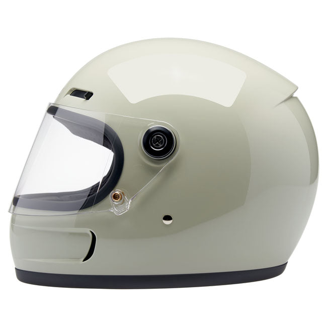 Biltwell Gringo SV Helm Chalk Grey met directe ventilatie ABS shell en EPS comfort