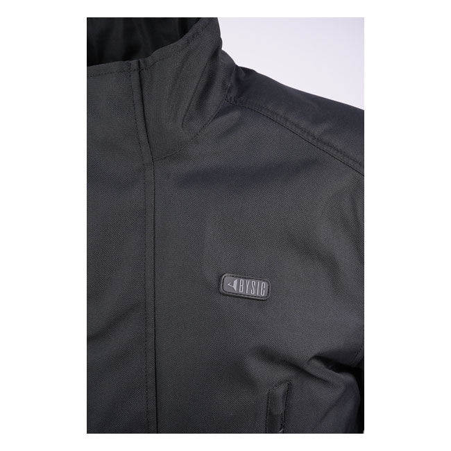 The By City Winter Route III jacket made of durable Cordura polyester with reflective elements on front and back. Includes seven outside pockets and two inside. Features adjustable waist wrist arm; side opening for greater comfort; prepared removable inner lining with zipper connection; pocket protection and removable "Flexishock" protections elbows shoulders. The jacket is certified EN1621 1:2012 CE Level 1.