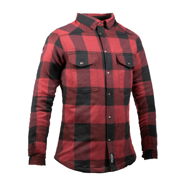 John Doe Motoshirt Vrouw XTMc Zwart Rood Tweelagig Ontwerp XTM Fiberr Voering AAA Gecertificeerd