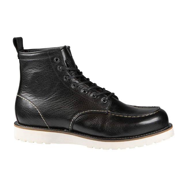 Full XTM fiber lining; Upper: 100% vintage leather; water repellent & breathable; Sole: 100% rubber; 3 point protection (ankle; heel & toe); waterstop leash