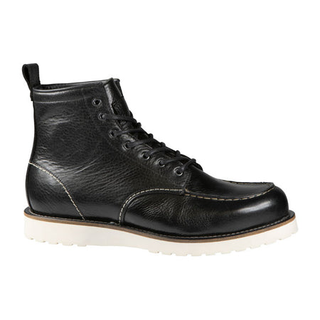 Full XTM fiber lining; Upper: 100% vintage leather; water repellent & breathable; Sole: 100% rubber; 3 point protection (ankle; heel & toe); waterstop leash