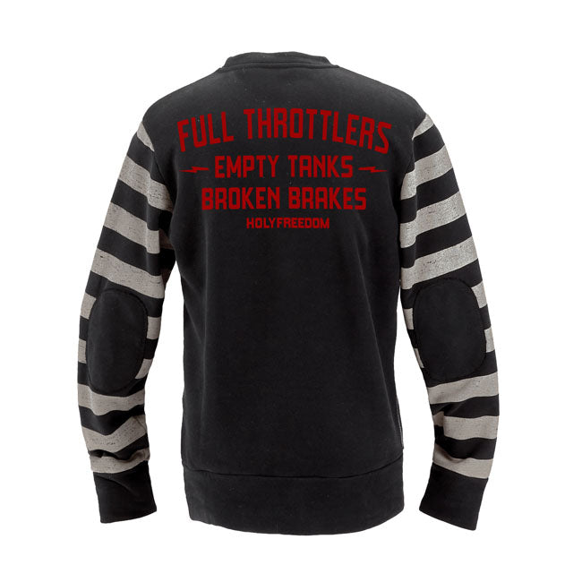 Holy Freedom Fullthrottlers Trui Zwart Wit Katoen Polyester
