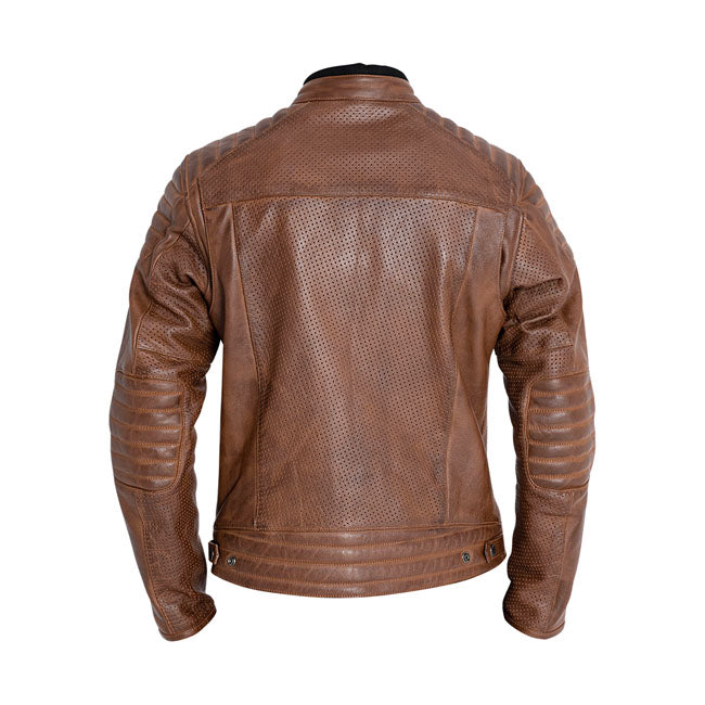 The John Doe Storm leather jacket totally lives up to its name; keeping you cool in every sense of the word. Perforated leather keeps air flow ideal when you're out on your motorbike during the hot summer months. The important thing is that this AAA-certified leather jacket protects you in every situation and has protector pockets in the shoulders; elbows and back. The classic box fit comes with preformed sleeves increasing your riding comfort. Design features include padded shoulders and elbows and a poppe