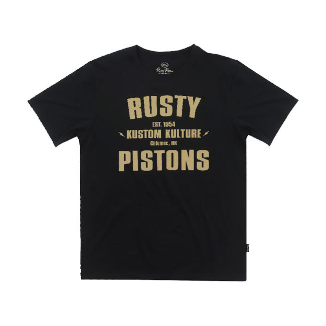 Rusty Pistons Irwindale T-Shirt Zwart Katoen