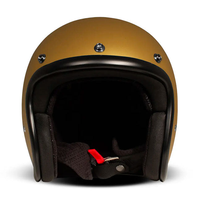 Embrace the fusion of classic style and modern functionality with the DMD Retro helmet; a nod to the iconic 70''s design. This helmet isn''t just a protective gear but a statement piece; crafted for those who dare to stand out. With its ECE 22.06 approved fiberglass shell available in three sizes; it offers a snug fit. The helmet is bluetooth ready; features integrated snaps for visors; and boasts a luxurious; washable lining with Velcro for a custom fit. Secured with a padded chin strap and a reliable Doub