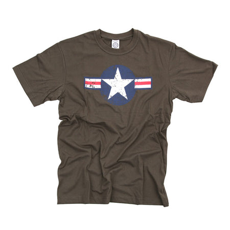Step into history with the Army Surplus Air Force t-shirt. Featuring the iconic Allied star and crafted from ultra-soft 100% cotton with a touch of stretch; this shirt blends timeless military heritage with everyday comfort and style. Available in black and army green with a regular fit.